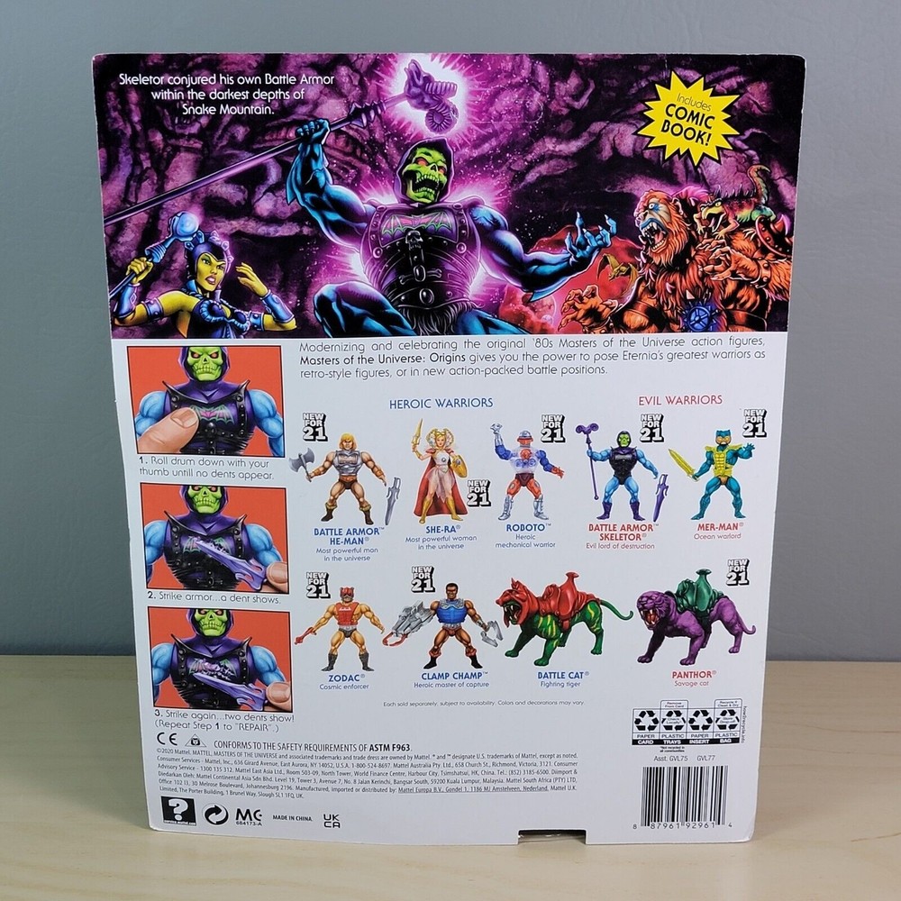 Battle Armor Skeletor Masters of the Universe MUTO Origins 2021 Mattel Figure - Picture 4 of 5